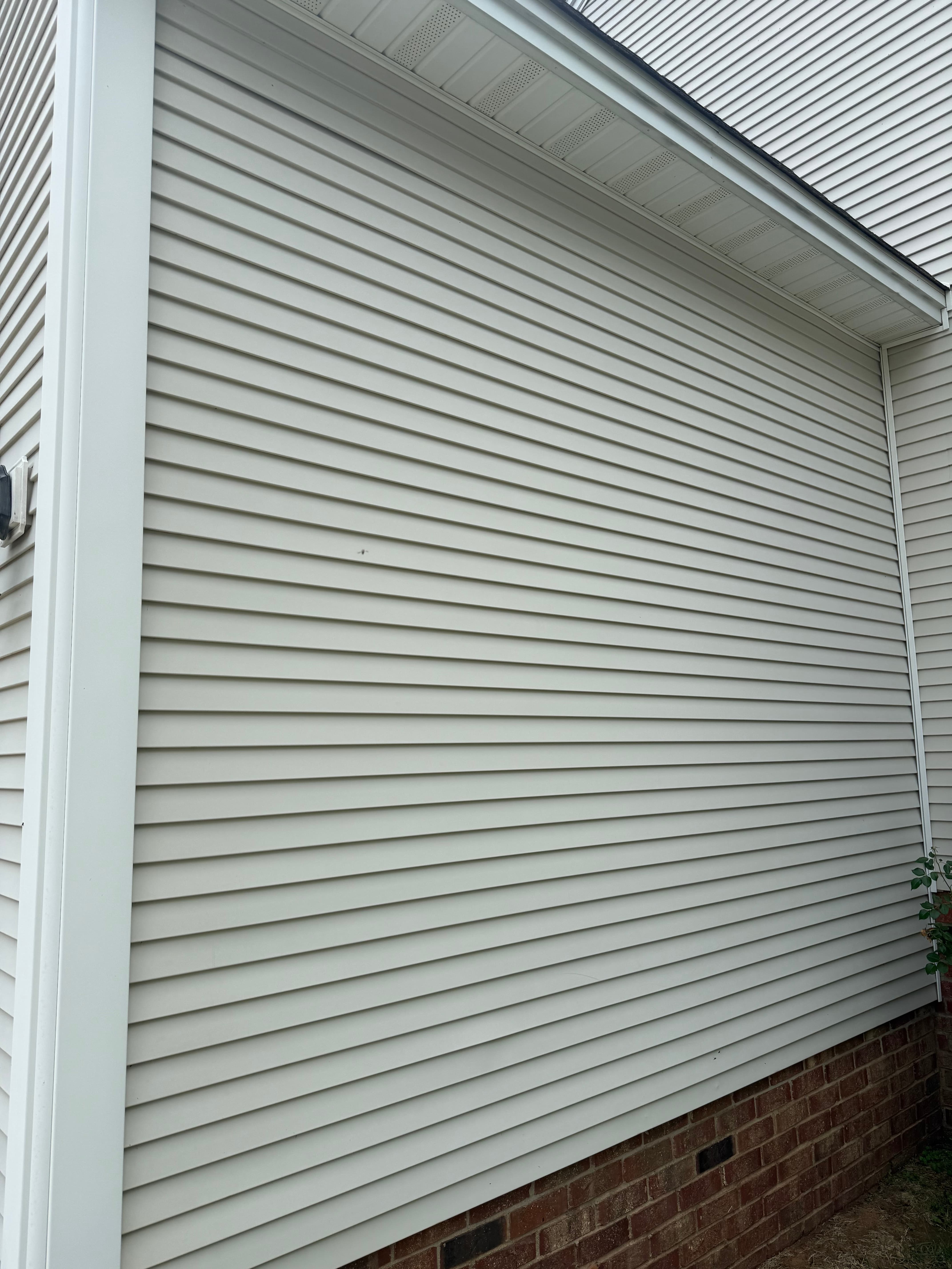 House siding after washing