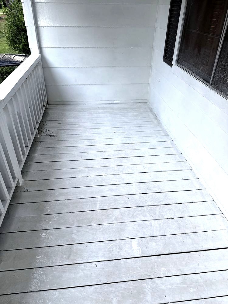 Porch after cleaning